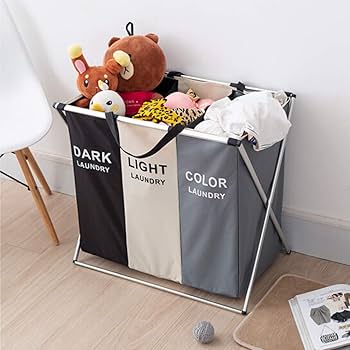 Cesto Triple Plegable Para Ropa Sucia